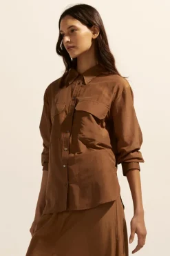 zoe kratzmann Tops|Abroad Top-Caramel