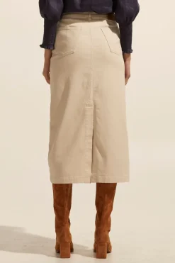 zoe kratzmann Bottoms|Accord Skirt-Stone