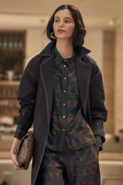zoe kratzmann Coats|Agent Coat-Black