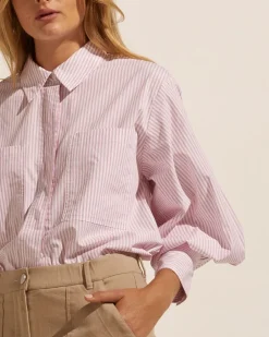 zoe kratzmann Tops|Ardent Top-Strawberry Stripe