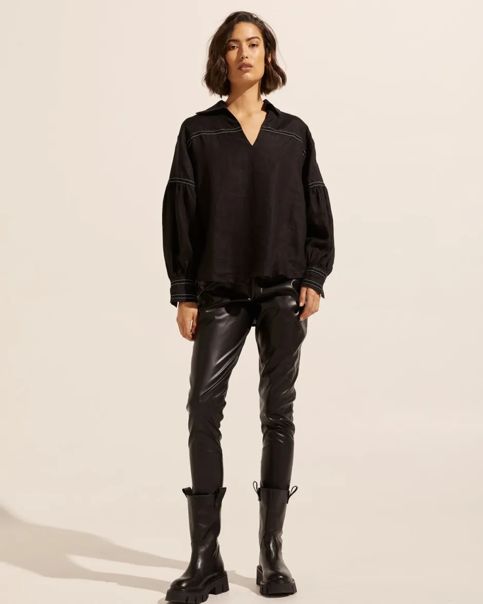 zoe kratzmann Tops|Bounty Top-Black