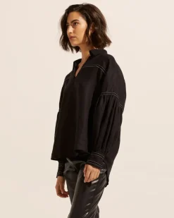 zoe kratzmann Tops|Bounty Top-Black