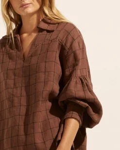 zoe kratzmann Tops|Bounty Top-Chocolate Check