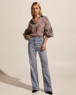 zoe kratzmann Tops|Bounty Top-Sardine Paisley