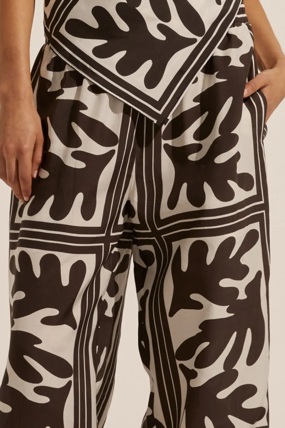 zoe kratzmann Bottoms|Breeze Pant-Frond Choc