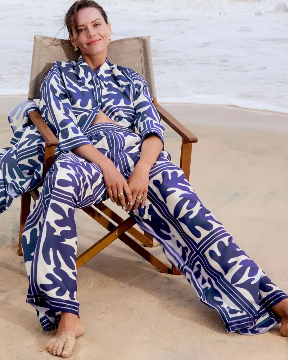 zoe kratzmann Bottoms|Breeze Pant-Frond Wave