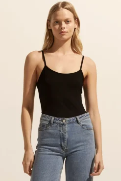 zoe kratzmann Tops|Cami Top-Black