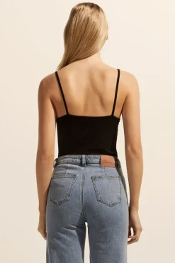 zoe kratzmann Tops|Cami Top-Black