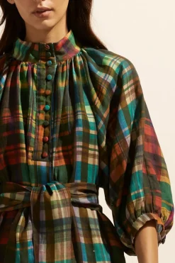 zoe kratzmann Dresses|Capture Dress-Kaleidoscope Check