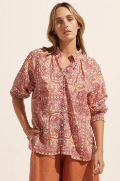 zoe kratzmann Tops|Carousel Top-Rio Scarf