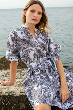 zoe kratzmann Dresses|Cater Dress-Black Paisley