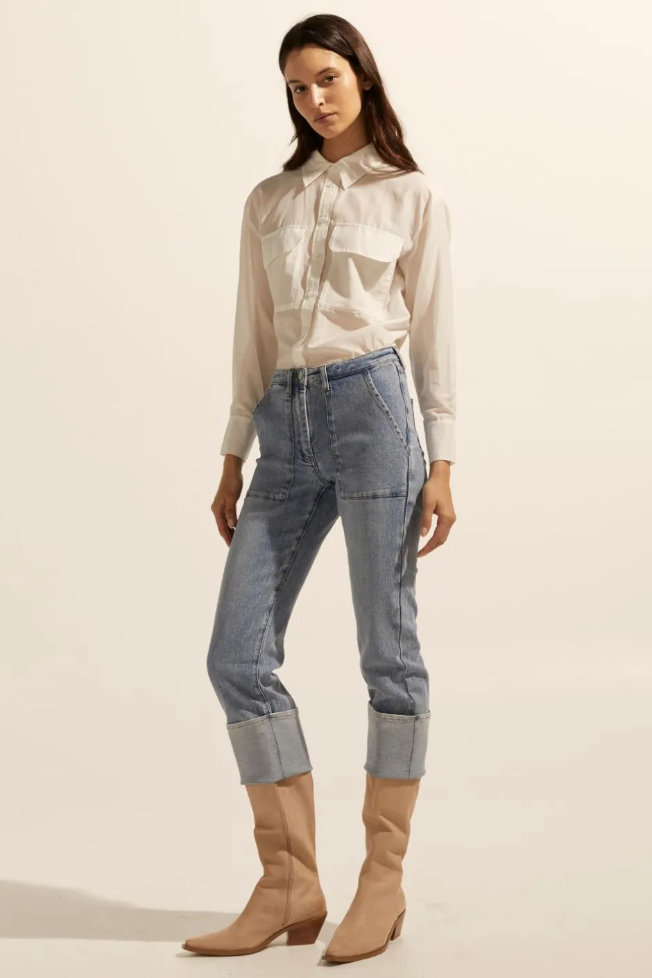 zoe kratzmann Bottoms|Citizen Jean-Washed Denim