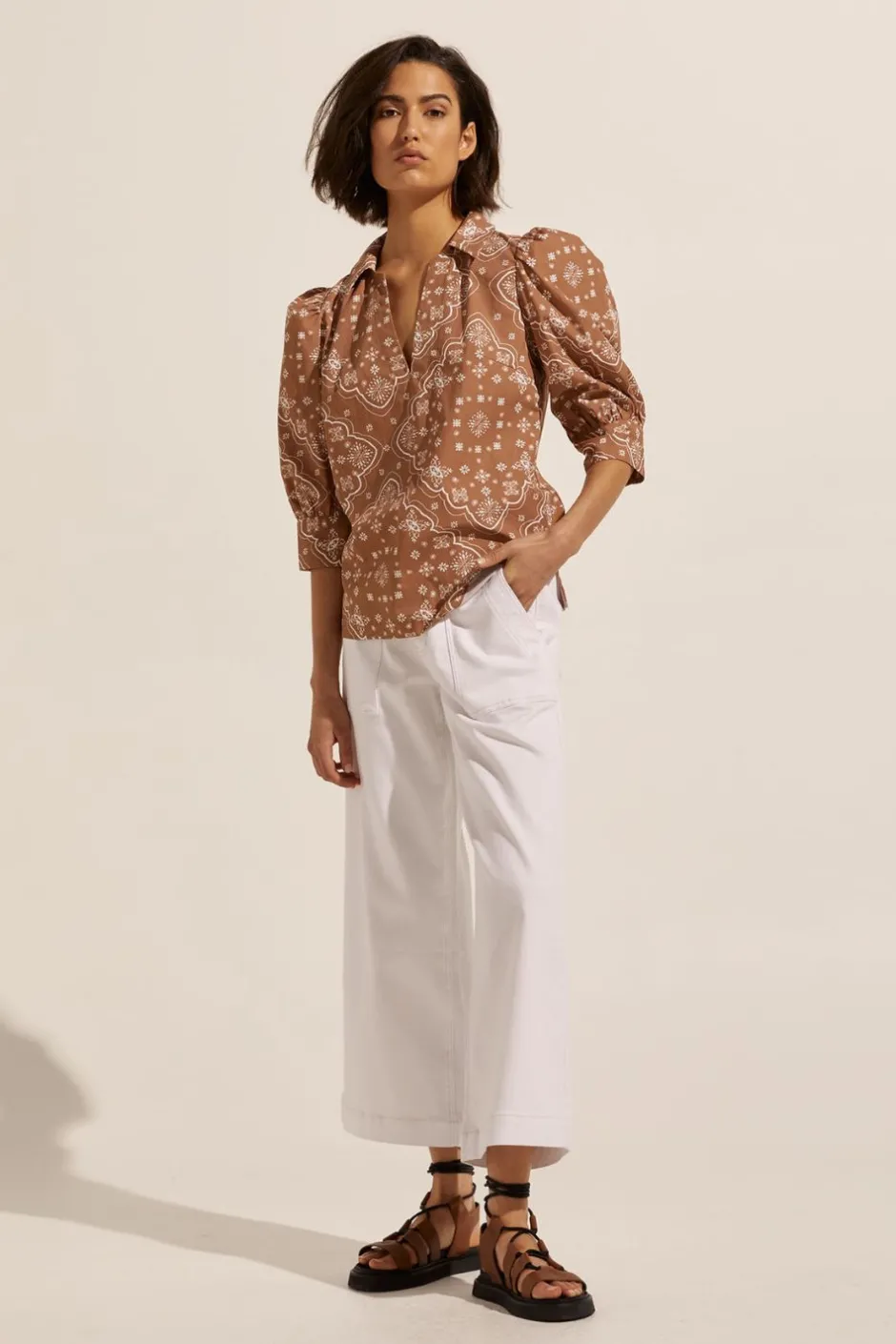 zoe kratzmann Tops|Clarity Top-Cafe Bandana