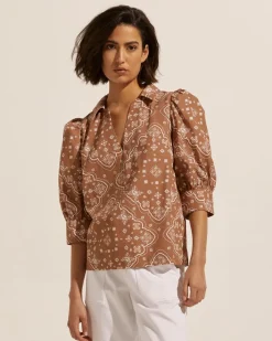 zoe kratzmann Tops|Clarity Top-Cafe Bandana