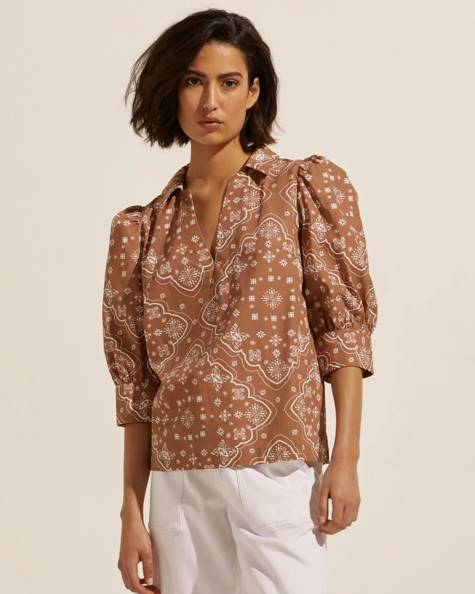 zoe kratzmann Tops|Clarity Top-Cafe Bandana
