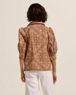 zoe kratzmann Tops|Clarity Top-Cafe Bandana
