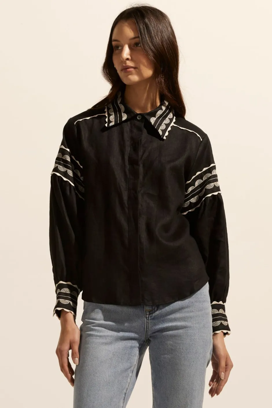 zoe kratzmann Tops|Coax Top-Black