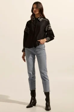 zoe kratzmann Tops|Coax Top-Black