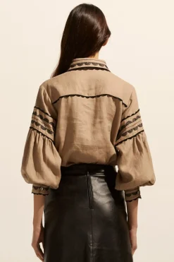 zoe kratzmann Tops|Coax Top-Stone