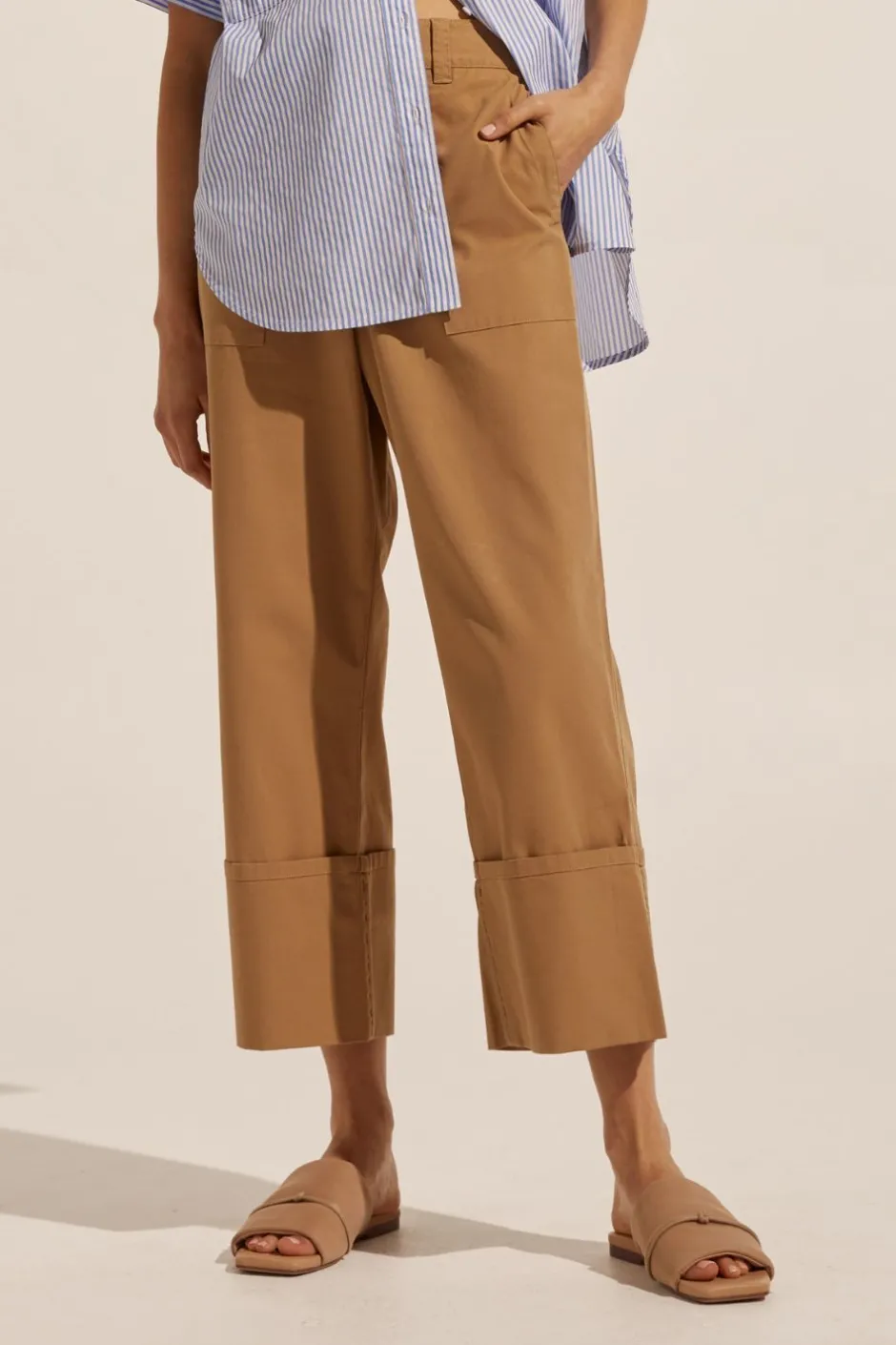 zoe kratzmann Bottoms|Collective Pant-Camel