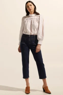 zoe kratzmann Bottoms|College Jean-Dark Denim