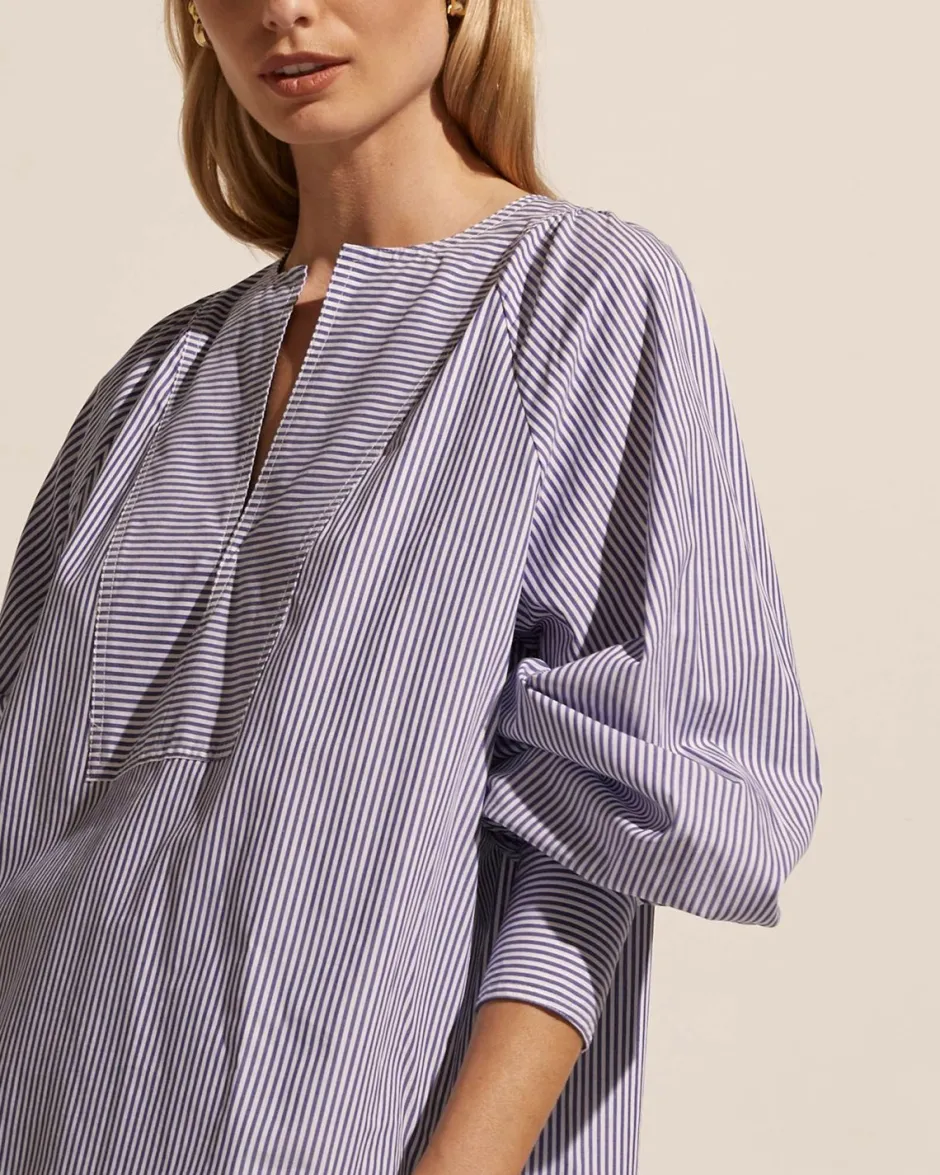 zoe kratzmann Tops|Collude Top-Navy Stripe