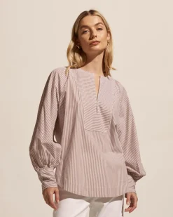 zoe kratzmann Tops|Collude Top-Toast Stripe