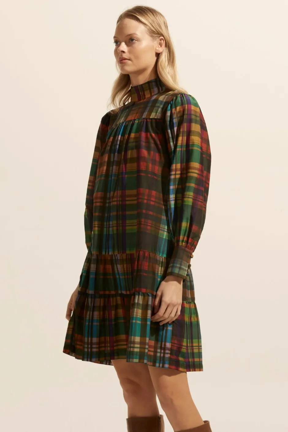 zoe kratzmann Dresses|Confide Dress-Kaleidoscope Check