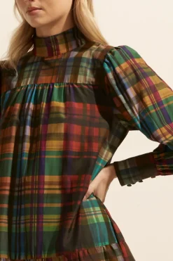 zoe kratzmann Dresses|Confide Dress-Kaleidoscope Check