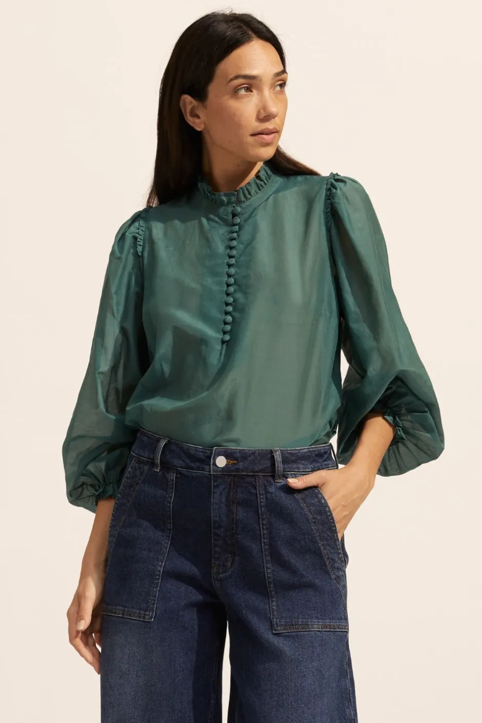 zoe kratzmann Tops|Context Top-Green