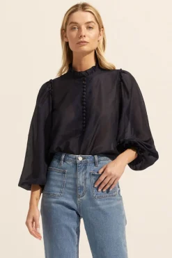 zoe kratzmann Tops|Context Top-Indigo