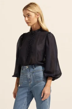 zoe kratzmann Tops|Context Top-Indigo
