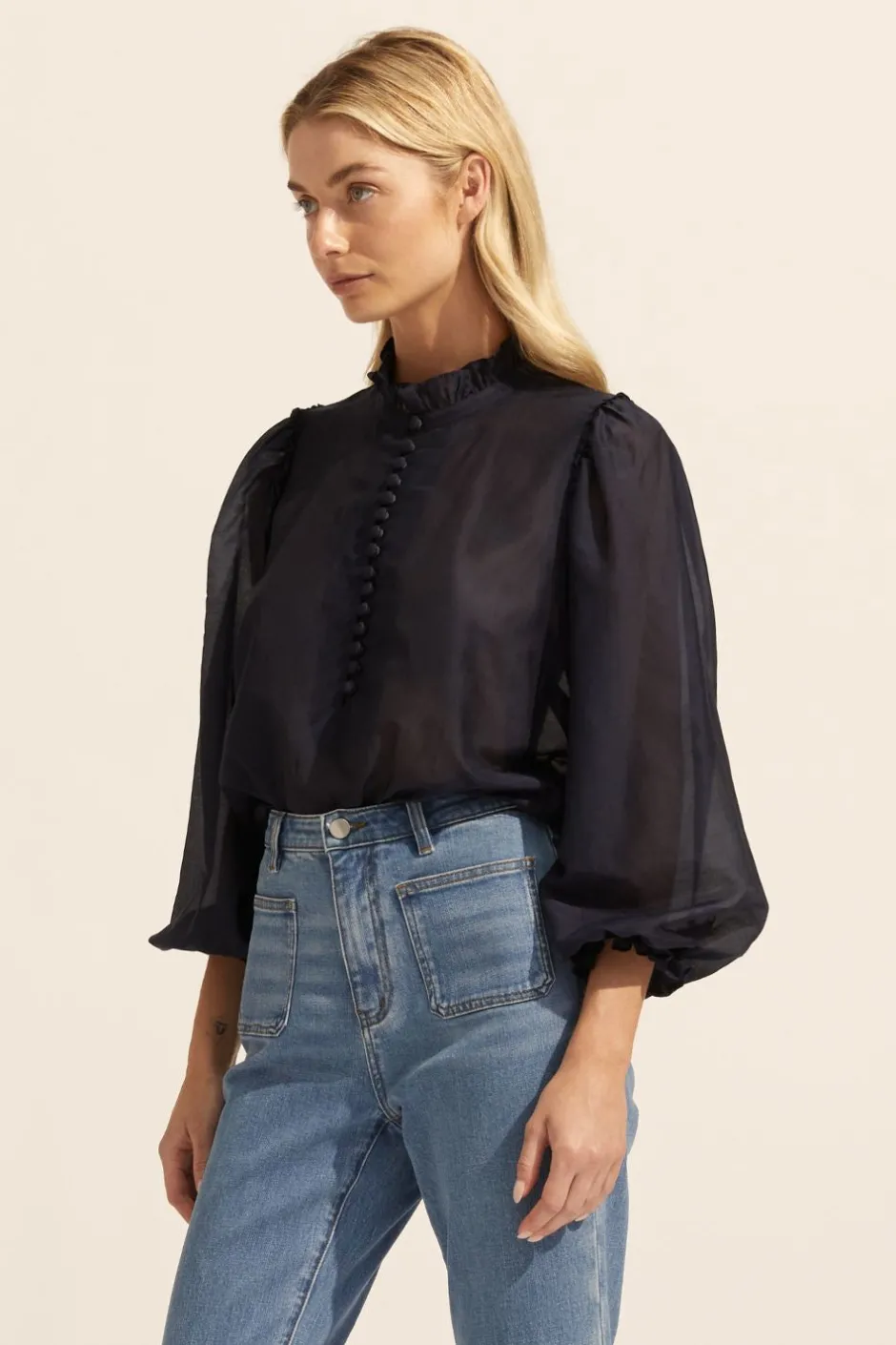 zoe kratzmann Tops|Context Top-Indigo