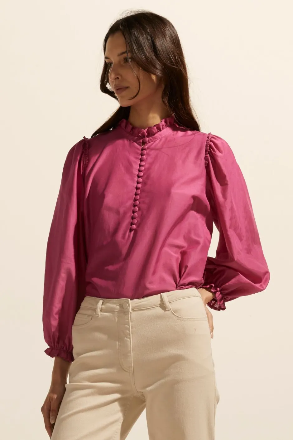 zoe kratzmann Tops|Context Top-Magenta