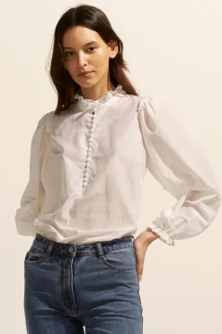 zoe kratzmann Tops|Context Top-Porcelain