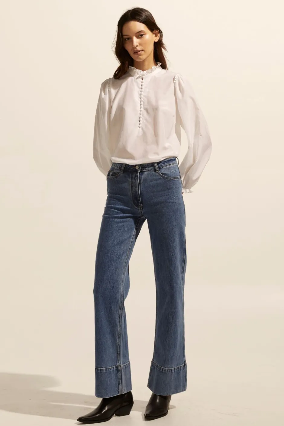 zoe kratzmann Tops|Context Top-Porcelain