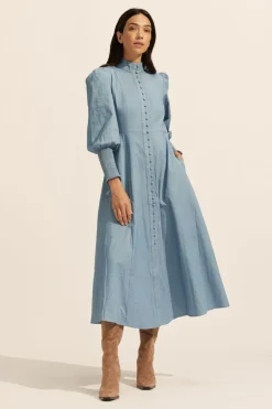 zoe kratzmann Dresses|Crave Dress-Chambray