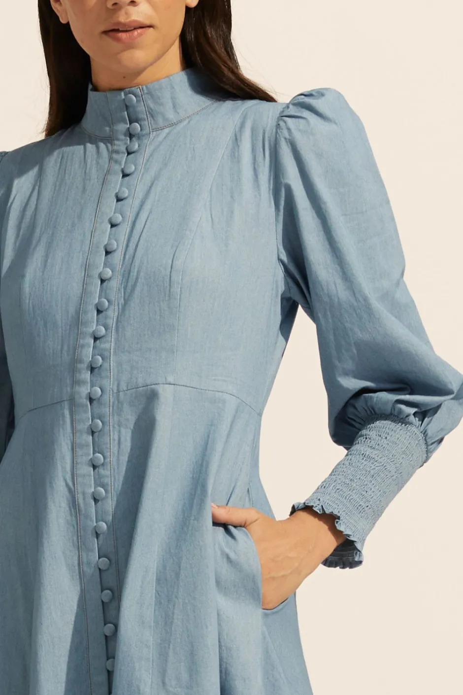 zoe kratzmann Dresses|Crave Dress-Chambray