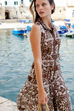 zoe kratzmann Dresses|Crescent Dress-Choc Mosaic