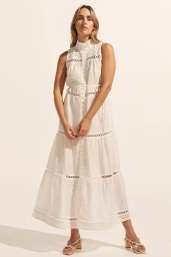 zoe kratzmann Dresses|Crescent Dress-Porcelain