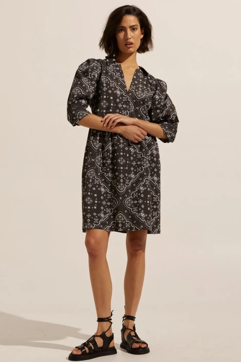 zoe kratzmann Dresses|Cruise Dress-Black Bandana