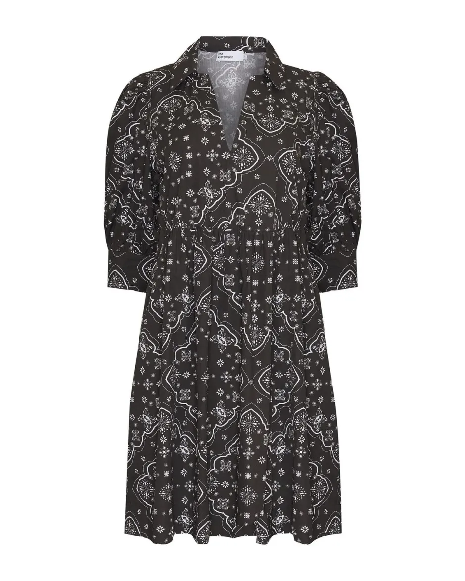 zoe kratzmann Dresses|Cruise Dress-Black Bandana