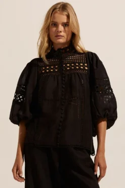 zoe kratzmann Tops|Dedicate Top-Black