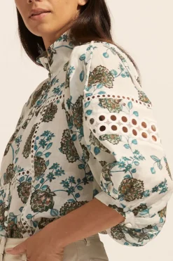zoe kratzmann Tops|Dedicate Top-Sage Botanic