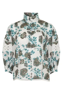 zoe kratzmann Tops|Dedicate Top-Sage Botanic