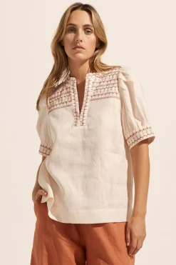 zoe kratzmann Tops|Dialect Top-Ivory