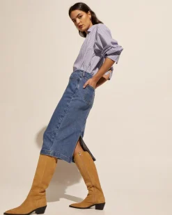 zoe kratzmann Bottoms|Element Skirt-Mid Denim