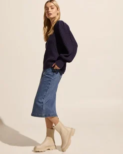 zoe kratzmann Bottoms|Element Skirt-Mid Denim
