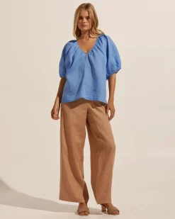 zoe kratzmann Tops|Element Top-Azure