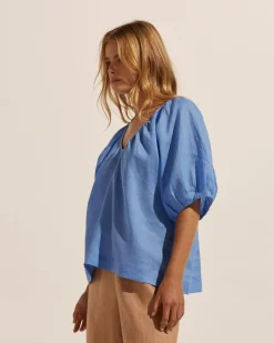 zoe kratzmann Tops|Element Top-Azure